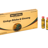 Only Natural – Ginko Biloba, Ginseng & Royal Jelly 10 fiole Co & Co