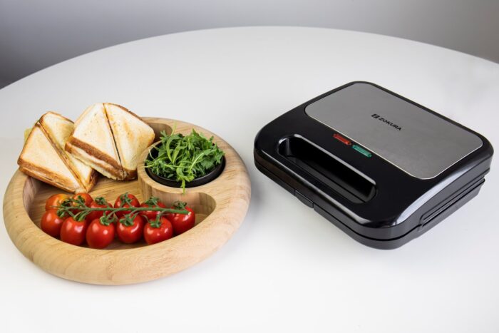 Sandwich-maker 3 in 1, 2 felii, 800W - Zokura - imagine 14