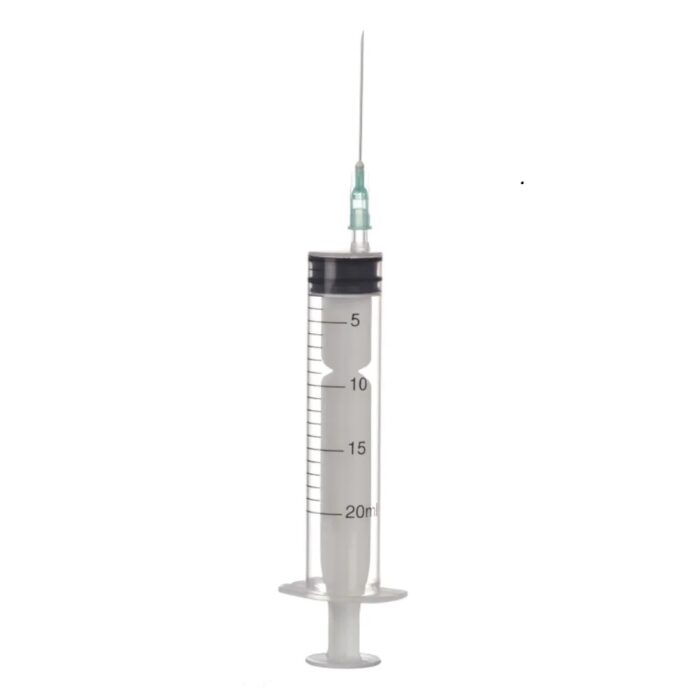 Set 10 bucati seringa 20 ml, sterila, de unica folosinta, Germanmed, din 3 parti, cu ac - imagine 1