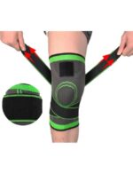 Genunchiera elastica, ajustabila cu bretele elastice, bandaj pentru genunchi cu compresie - imagine 2