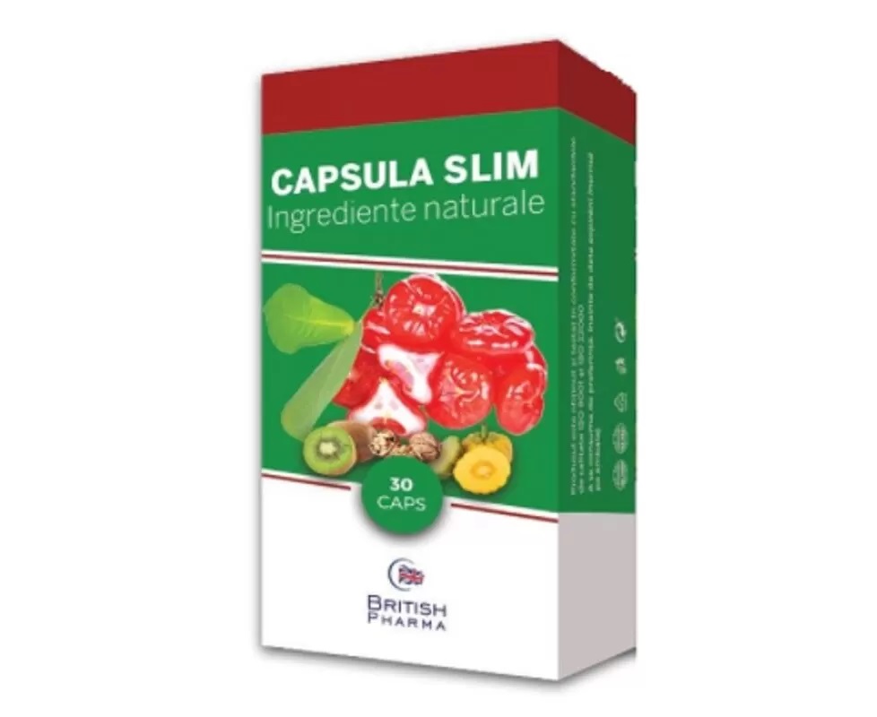 31774380.jpg Supliment alimentar Capsula Slim 30 capsule British Pharma - imagine 1