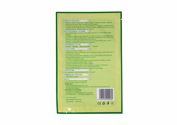Plasture cu mentol 12cm x 18cm - imagine 2