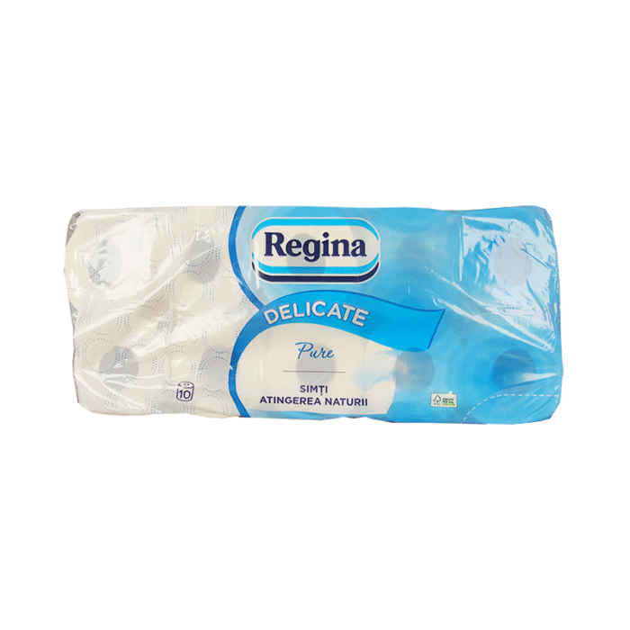 Hartie igienica Regina Delicate Pure alba 10 role/set - imagine 1