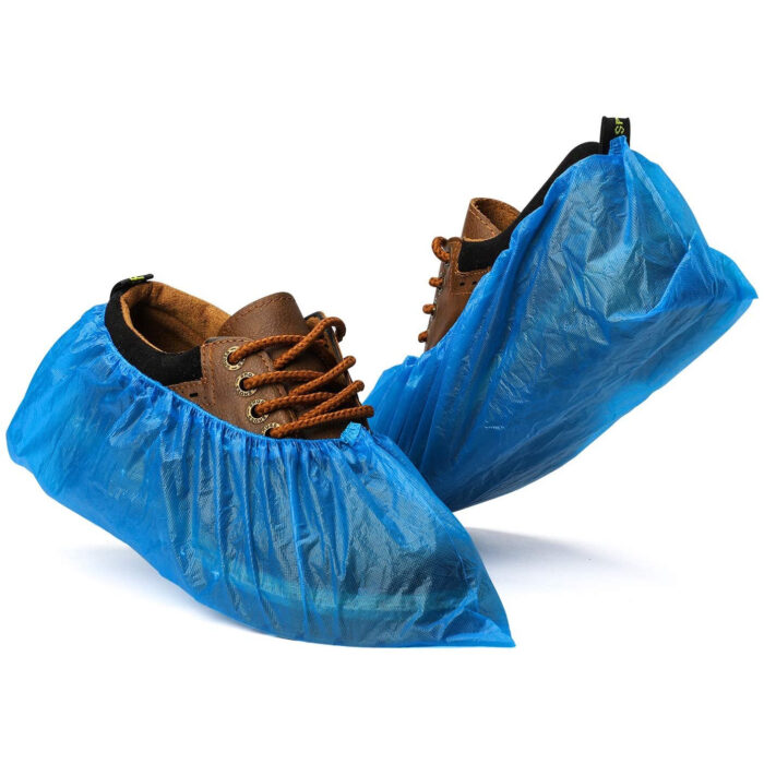 100 buc Botosi de unica folosinta, acoperitori pantofi, protectie incaltaminte din polietilena, cipici chirurgicali - imagine 1