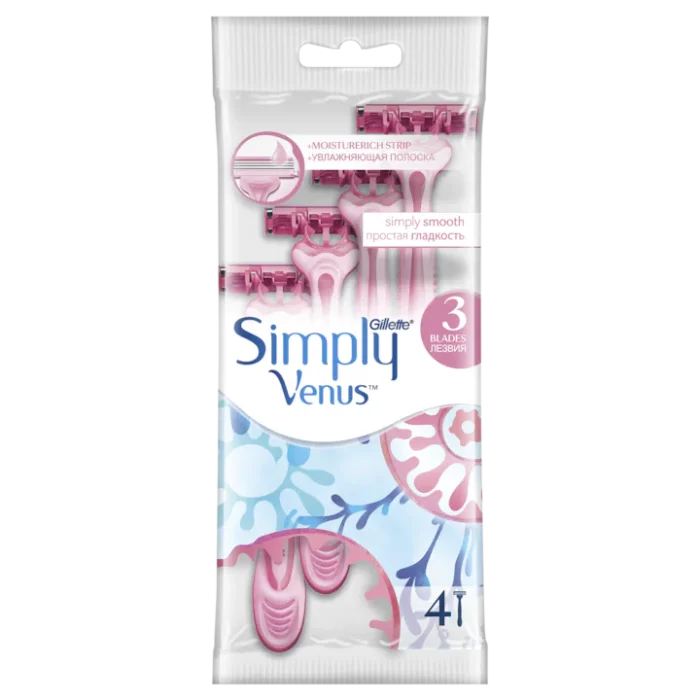 Aparat de ras de unica folosinta Gillette Simply Venus 3, 4 bucati - imagine 1
