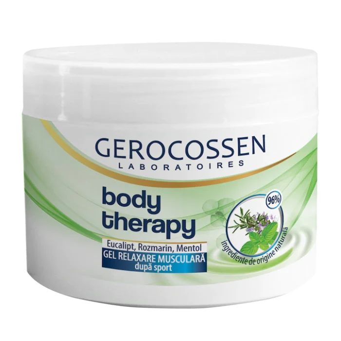 Gel cu eucalipt, rozmarin si mentol Gerocossen Body Therapy, relaxare musculara dupa sport, 250 ml - imagine 1