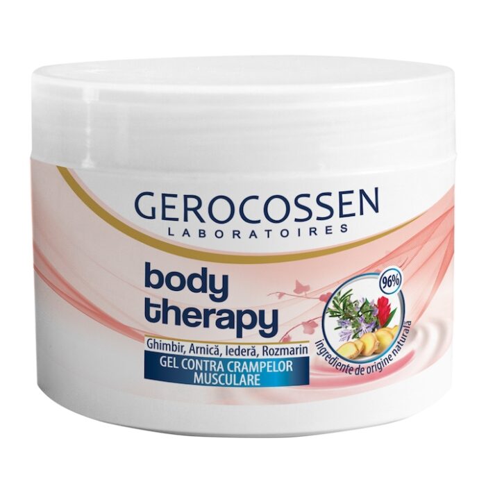 Gel cu ghimbir, arnica, iedera si rozmarin Gerocossen Body Therapy contra crampelor musculare, 250 ml - imagine 1
