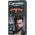 Vopsea pentru par, barba, mustata Cameleo Men saten mediu 4.0, Delia Cosmetics, 30 ml - imagine 2