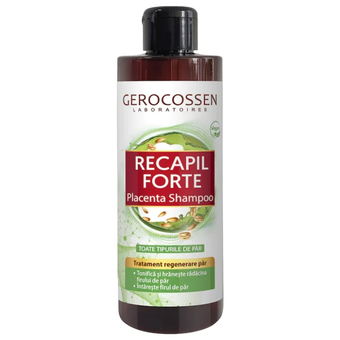 Sampon cu placenta vegetala Gerocossen Recapil Forte, 400 ml - imagine 1