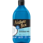 Gel de dus Nature Box cu ulei de cocos 100% presat la rece, vegan, 385 ml