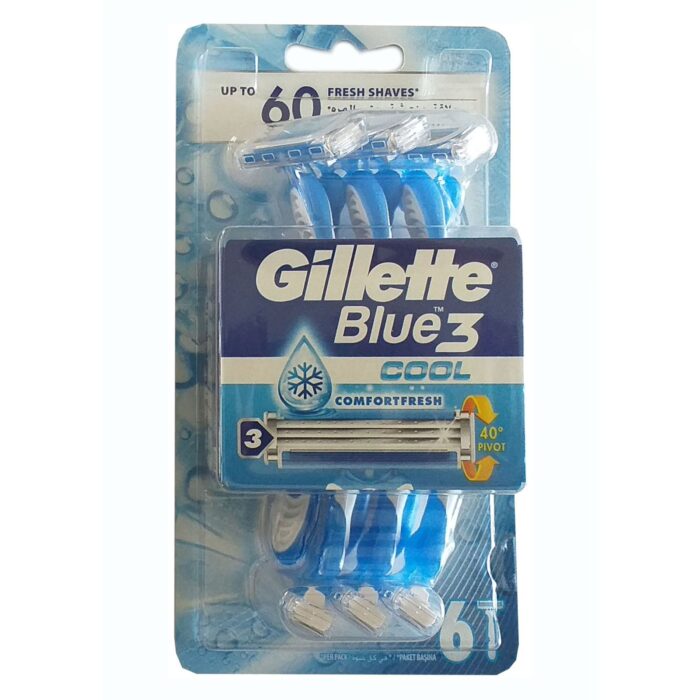 Set aparat de ras Gillette Blue 3 Cool 6 bucati - imagine 1