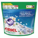 Detergent de rufe capsule Ariel Allin 1 PODS Fresh Breeze of Greek Island, 60 Spalari