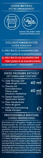 Gel colorant Schwarzkopf Men Perfect Anti-Grey 90, negru natural - imagine 2