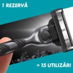 Set cadou Gillette Mach3: Aparat de ras + Gel de ras cu efect calmant, 75 ml + Cutie reutilizabila – imagine 4