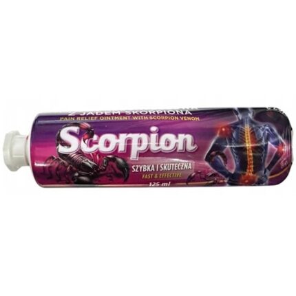 Unguent analgezic cu venin de scorpion, mentol si extracte vegetale, pentru dureri musculare si articulare, 125 ml