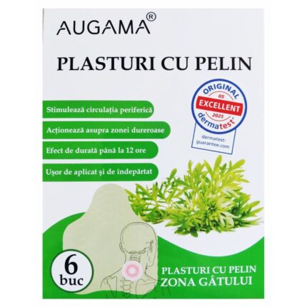 Plasturi cu pelin pentru zona gatului 6 buc/cutie Augama