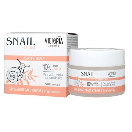 Crema de fata cu extract de melc iluminatoare– zi si noapte, 50ml Victoria Beauty