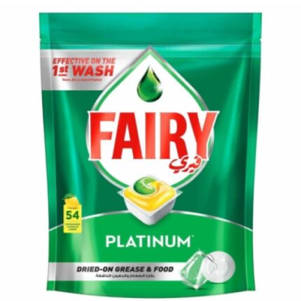 Detergent capsule pentru masina de spalat vase Fairy Platinum Lemon, 54 bucati