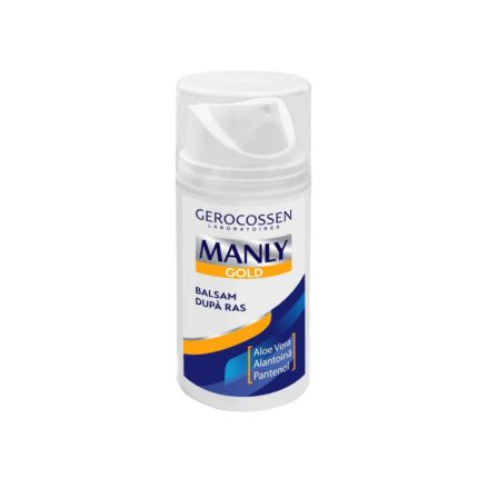 Balsam dupa ras Manly Gold cu Aloe Vera, Alantoina si Pantenol, 100 ml Gerocossen
