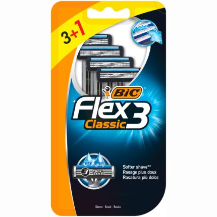 Set 4 Aparate de ras BIC Flex3 Classic, Barbati