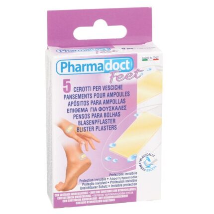Plasture hidrocoloid pentru vezicule si bataturi Pharmadoct, cutie cu 5 bucati