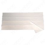 Husă impermeabilă pentru pat adulți, fără elastic, 120 x 220 cm, albă