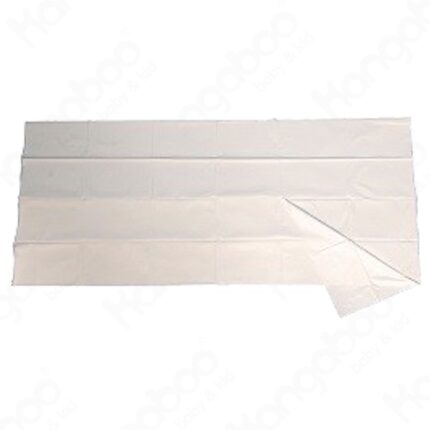 Husă impermeabilă pentru pat adulți, fără elastic, 120 x 220 cm, albă