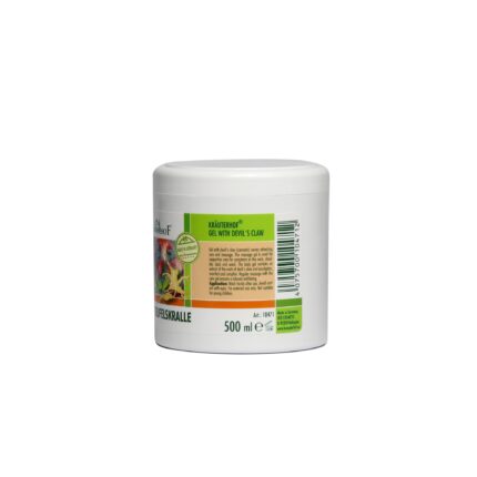Gel cu Gheara Diavolului Krauterhof, 500ml – Gel Antiinflamator pentru Masaj Corporal, Relaxare Musculara si Articulara – Formula Revigoranta cu Extract de Radacina de Harpagophytum – imagine 2