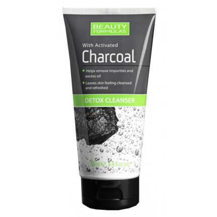Gel de curatare faciala Detox Cleanser cu Carbune Activ, 150ml, Beauty Formulas – imagine 2