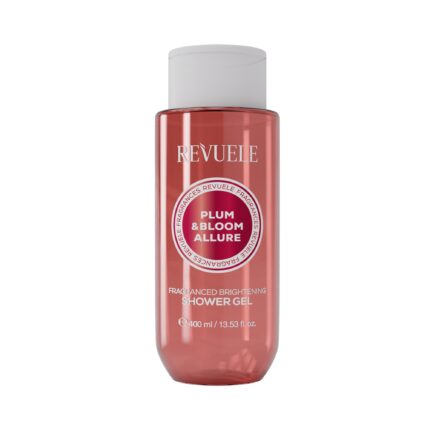 Gel de duș iluminator Revuele Plum & Bloom Allure, 400 ml