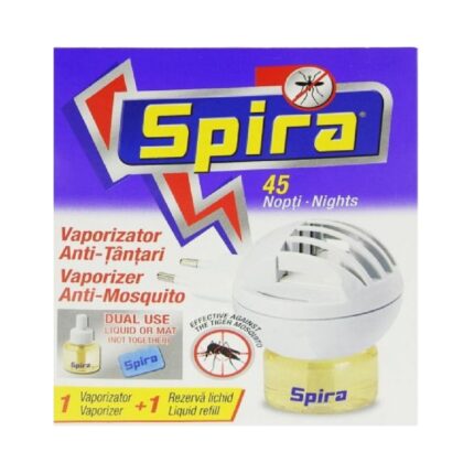 Vaporizator anti tantari curezerva lichid 45 de nopti, Spira, alb