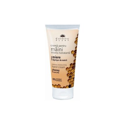 Crema pentru maini intens hidratanta cu miere si laptisor de matca, 100 ml, Cosmetic Plant