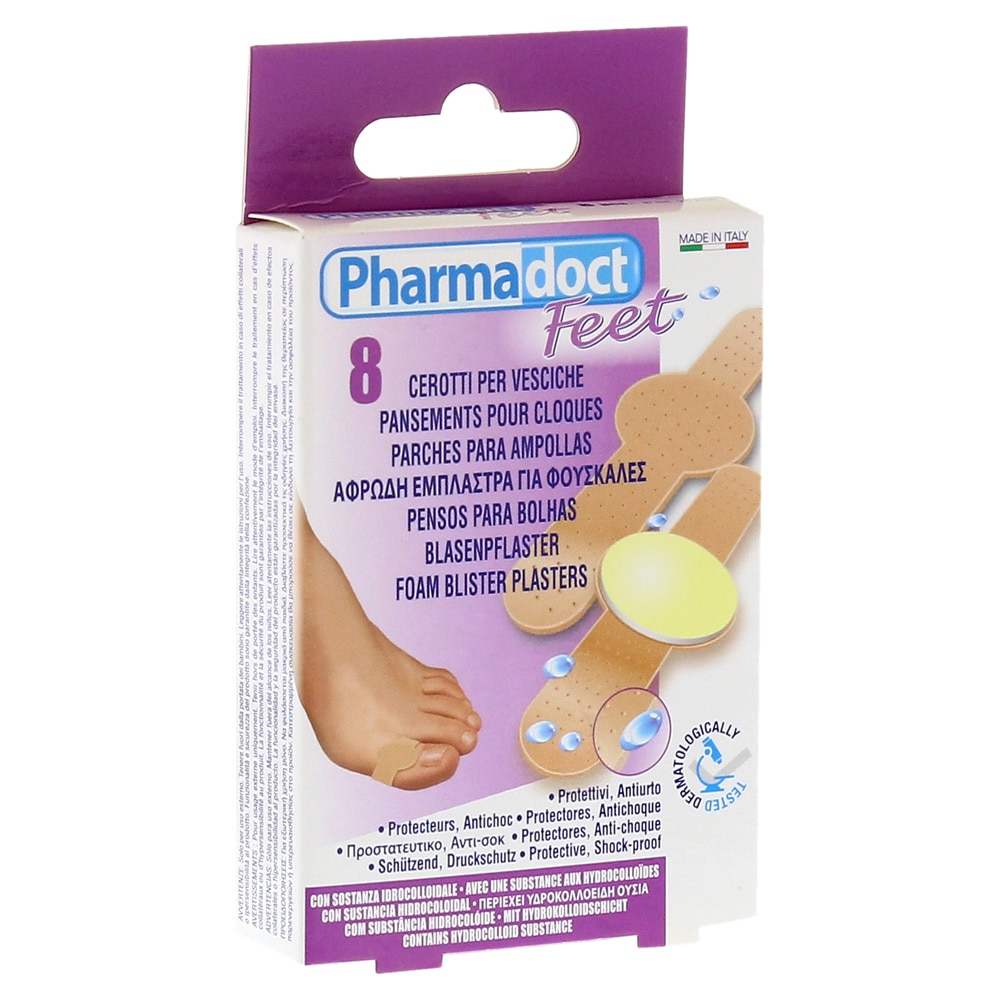 res_68c667cb017488db696243936884ab3e.jpg Plasture hidrocoloid pentru vezicule si bataturi Pharmadoct, cutie cu 8 bucati