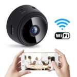 Camera de supraveghere Smart Mini 150 grade, Full HD 1080P, Wireless, Night Vision, microfon incorporat, Detectarea persoanelor si miscarilor – imagine 3