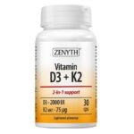 Vitamina D3+K2, Zenyth, 120 capsule – imagine 2