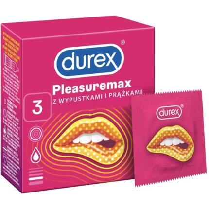 Prezervative Durex PleasureMax, cutie cu 3 bucati