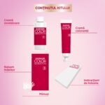 Vopsea de par permanenta cu amoniac Garnier Color Sensation 4.60 Intense Dark Red, 112 ml – imagine 6