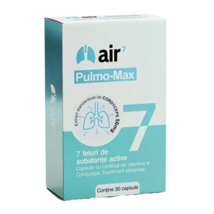 Supliment alimentar Air 7 Pulmo Max, multitip active, 30 capsule, pentru femei și bărbați