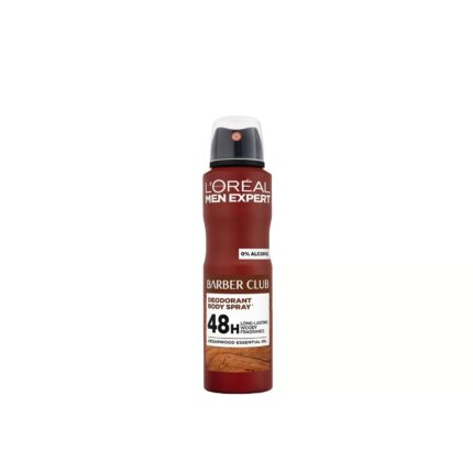 Deodorant spray anti-transpirant L'Oreal Paris Men Expert, Barber Club, pana la 48h Deo-Protection, 150 ml