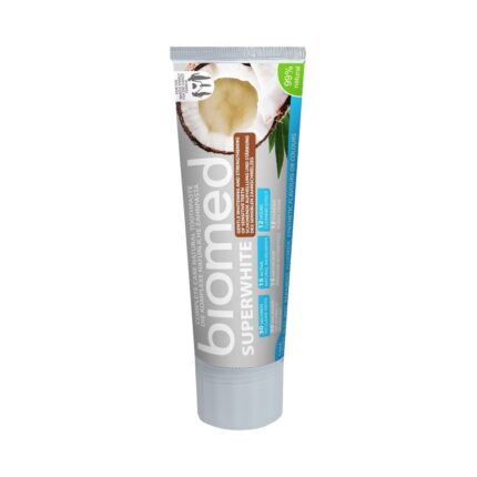 Pasta de dinti Superwhite cu ulei de cocos, Biomed, 100g