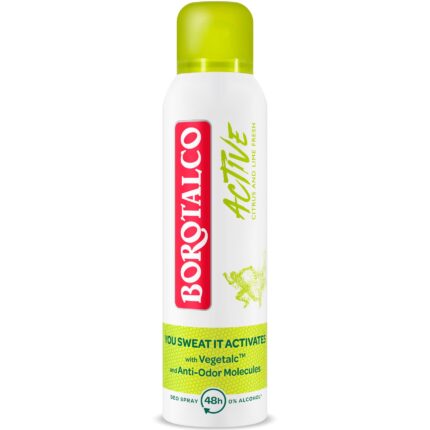 Deodorant Spray Antiperspirant Borotalco Active Green, 150 ml