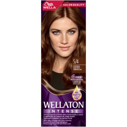 Vopsea de par permanenta Wellaton Castaniu 5/4, 110ml