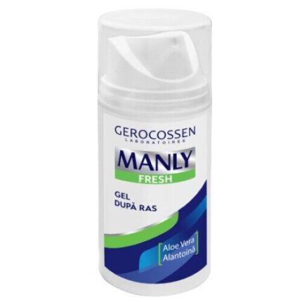 Gel dupa ras Manly Fresh cu Aloe Vera si Alantoina, 100 ml Gerocossen