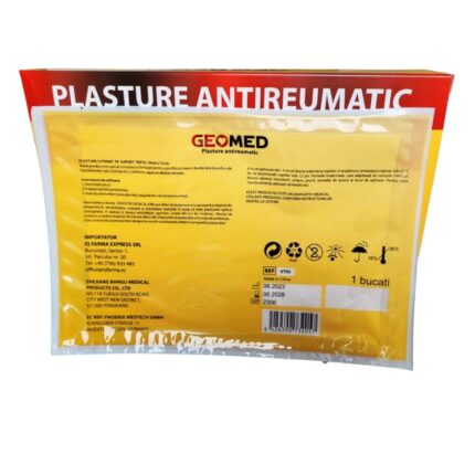 Plasturi Antireumatici cu Ardei, 10 buc, GEOMED – imagine 2