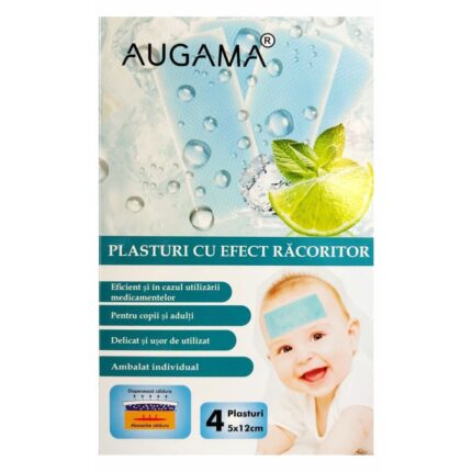 Plasturi cu efect racoritor copii 4 bucati/cutie Augama