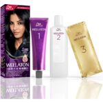 Vopsea de par permanenta Wellaton Negru 2/0, 110ml – imagine 3