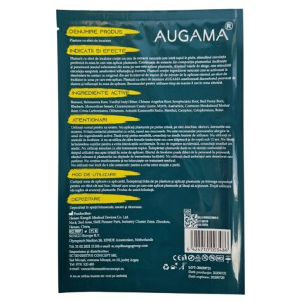 Set 10 plasturi cu efect de incalzire Augama 12x18 cm pentru durere musculara – imagine 2