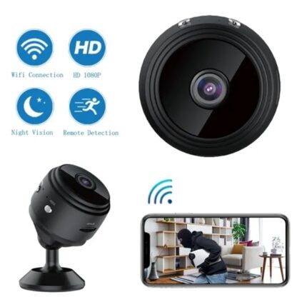 Camera de supraveghere Smart Mini 150 grade, Full HD 1080P, Wireless, Night Vision, microfon incorporat, Detectarea persoanelor si miscarilor – imagine 2