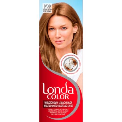 Vopsea de par permanenta Londa 8/38 Blond bej, 110ml – imagine 2
