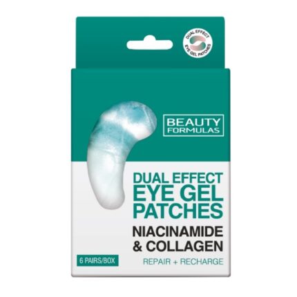 Set 6 Patch-uri Gel pentru Ochi, Beauty Formulas, Niacinamida si Colagen, Hidratare, Revitalizare